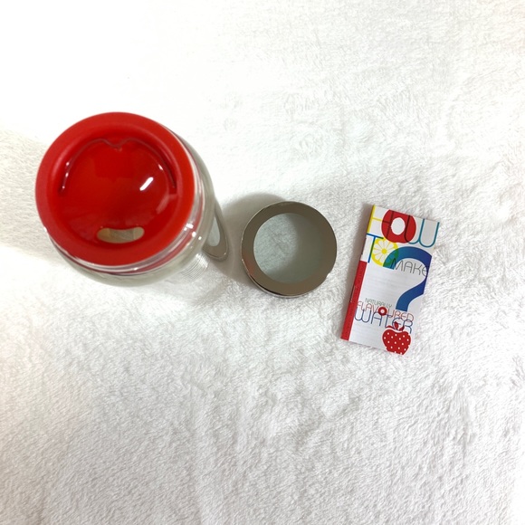 NIB Asobu Glass Water Bottle With Fruit Infuser Exercise Fitness Healthy - Picture 6 of 12